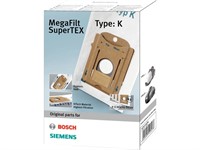 Bosch-Siemens MegaFilt SuperTEX K Dammsugarpåsar 4-pack