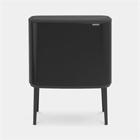 Brabantia Bo Touch Bin 3x11L med ben Matt Svart