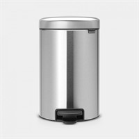 Brabantia NewIcon Pedal Bin 12L Matt Stål