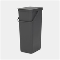 Brabantia Sort & Go Waste Bin 40L Grå