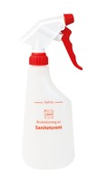 Sprayflaska Röd med text "Sanitetsrent" 600ml