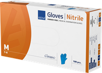 Abena Nitril Classic Blå Opudrad M