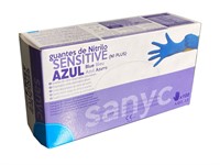 Sanyc Nitrile Sensitive Blå Opudrad XL (10)