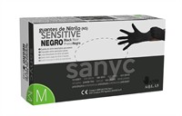 Sanyc Nitrile Sensitive Svart Opudrad M
