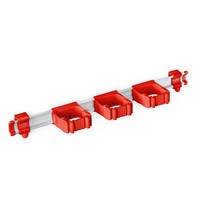 Toolflex ONE Skena 54-3 Röd med 3 hållare