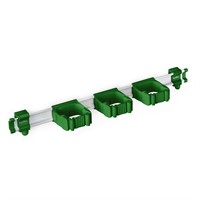 Toolflex ONE Skena 54-3 Grön med 3 hållare