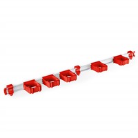 Toolflex ONE Skena 94-5 Röd med 5 hållare