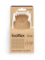 Toolflex ONE Hållare 2-pack Vit inkl Adapter