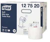Tork Mid-size Mjukt Toalettpapper 2-lag Premium T6