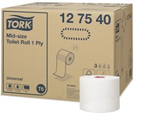 Tork Mid-size Toalettpappersrulle 1-lag Universal T6