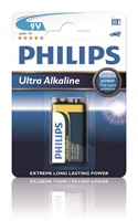Philips Ultra Alkaline 9V 6LR61 Batteri