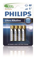 Batteri LR03 (AAA) Alkaliska 4-pack Philips