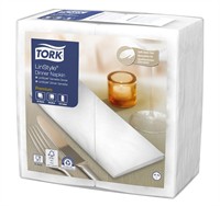 Tork Linstyle Middagsservett Vit 1-lag 1/8-vikt
