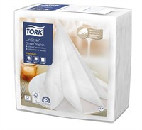 Tork LinStyle Middagsservett Vit 1-lag 1/4-vikt