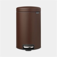 Brabantia NewIcon Pedal Bin 12L Mineral Cosy Brown